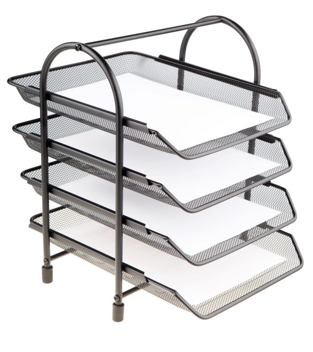 Półka na dokumenty 4A czarna NET